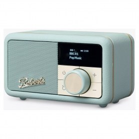 Roberts Revival'DAB / DAB+ / FM RDS digital radio, rechargable batteries USB Charge in Duck Egg